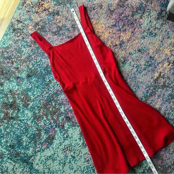 💋 Reformation Janelle Red Ribbed
Backless Mini Dress💋 - Picture 12 of 16